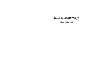 Digi ConnectCore 9P 9750 Module 16MB SDRAM, 32MB Flash User manual | Manualzz Digi ConnectCore 9P 9750 Module 16MB SDRAM, 32MB Flash User manual | Manualzz