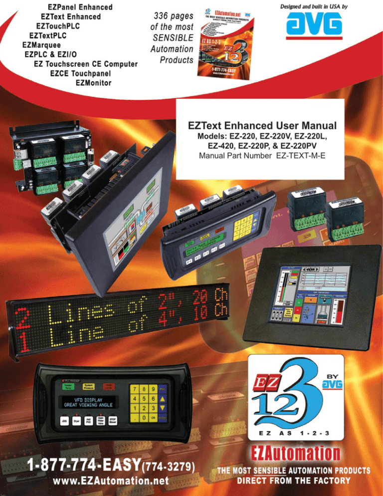 User Manual for EZ-220, EZ-420, EZ-220L, EZ User Manual for EZ-220, EZ-420, EZ-220L, EZ