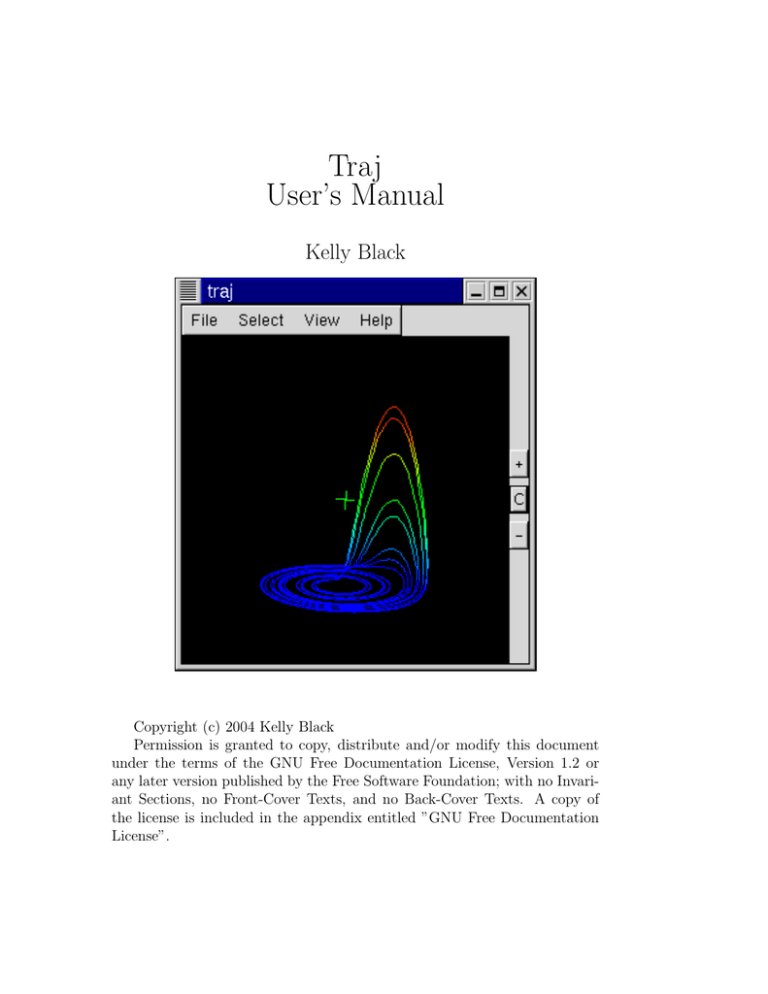 Traj User`s Manual Traj User`s Manual