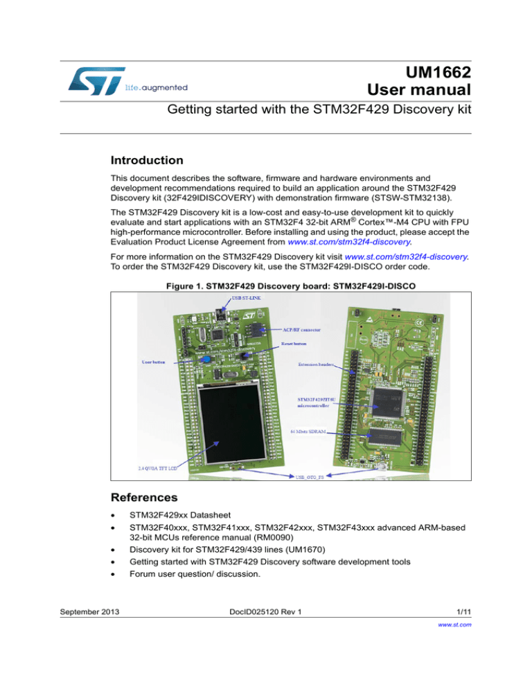 UM1662 User manual - STMicroelectronics UM1662 User manual - STMicroelectronics