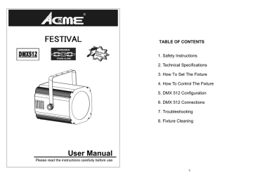 ACME Festival LED-787 User manual | Manualzz