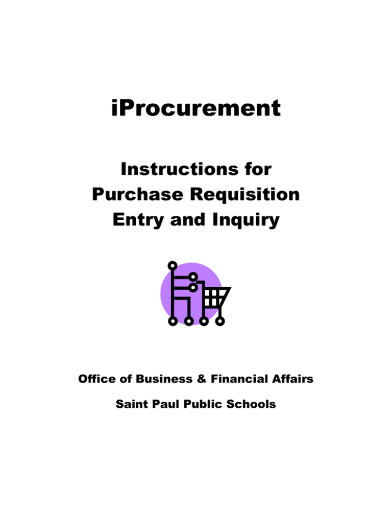 iProcurement - Business Office iProcurement - Business Office