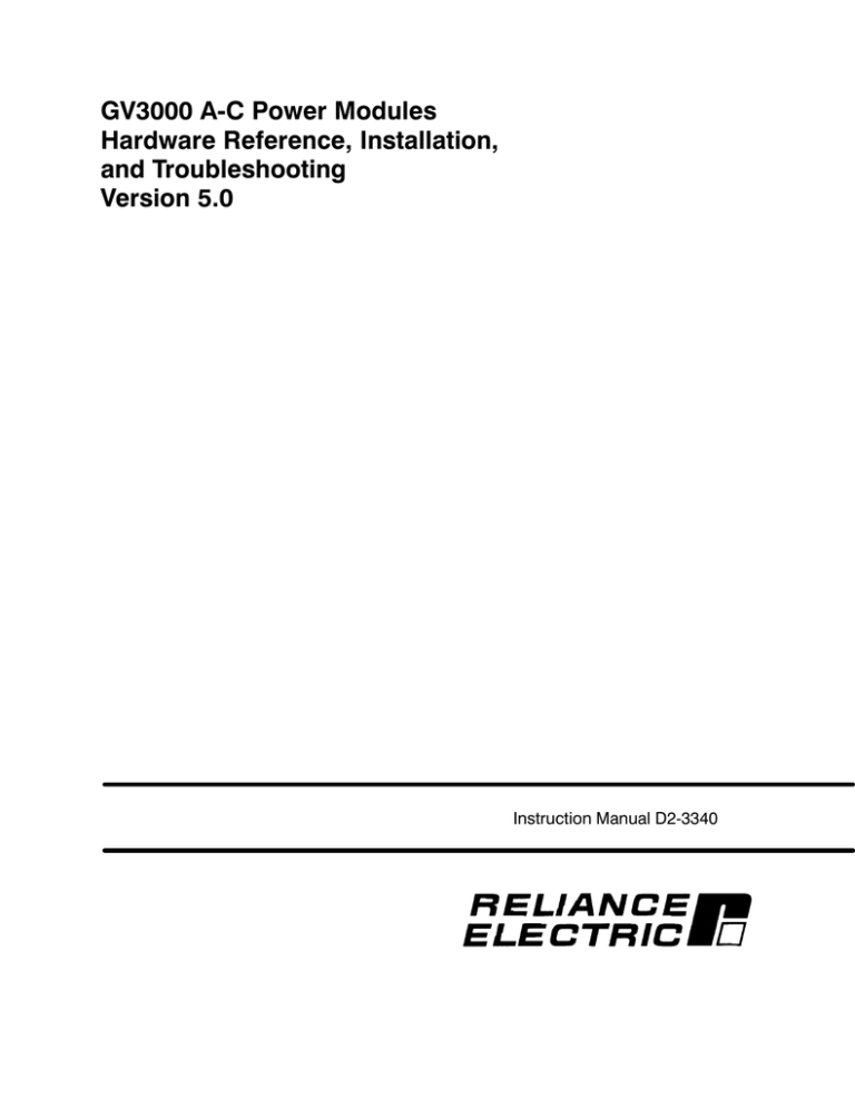 Instruction Manual D2 3340 Instruction Manual D2 3340