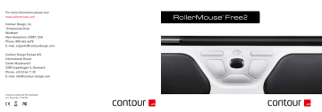 Contour Design Rollermouse Free2 User manual | Manualzz