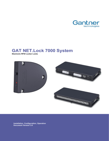 Gantner GAT NET.Lock 7000 Installation, Configuration & Operation | Manualzz Gantner GAT NET.Lock 7000 Installation, Configuration & Operation | Manualzz