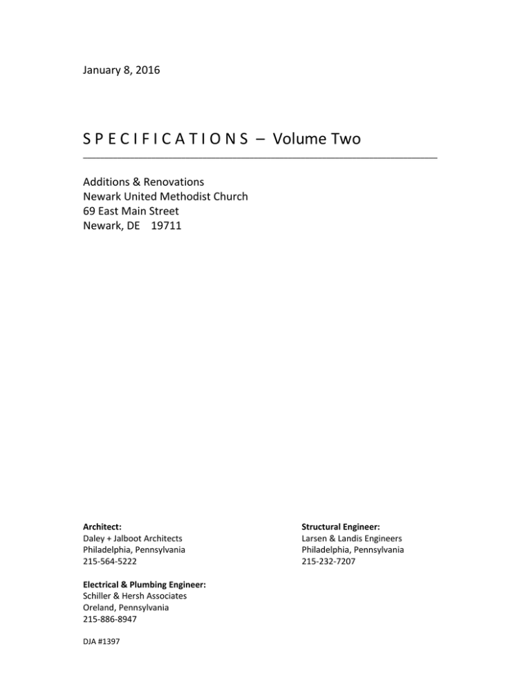 Specifications Manual Book Two Specifications Manual Book Two