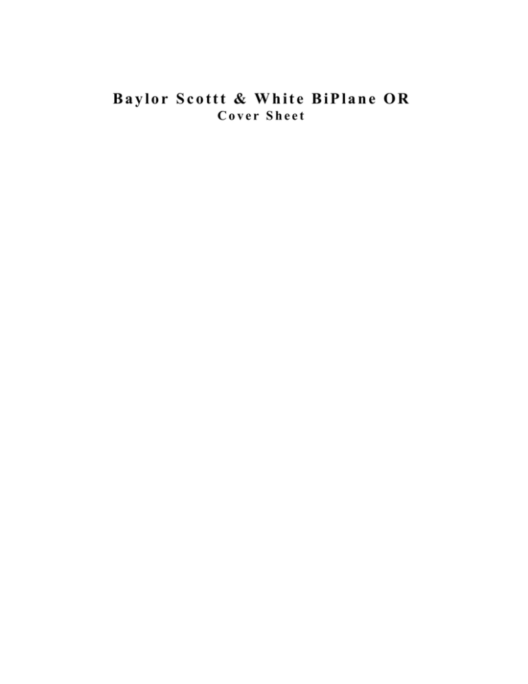 Baylor Scottt & White BiPlane OR Baylor Scottt & White BiPlane OR