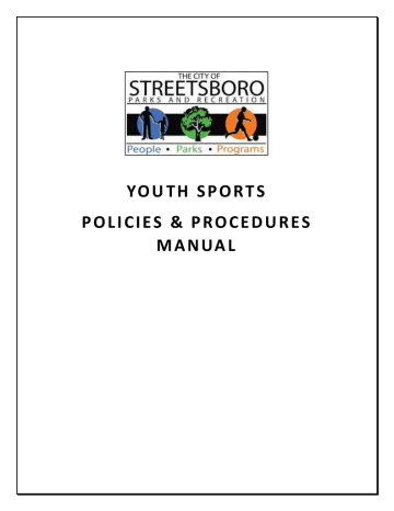 youth sports policies & procedures manual youth sports policies & procedures manual