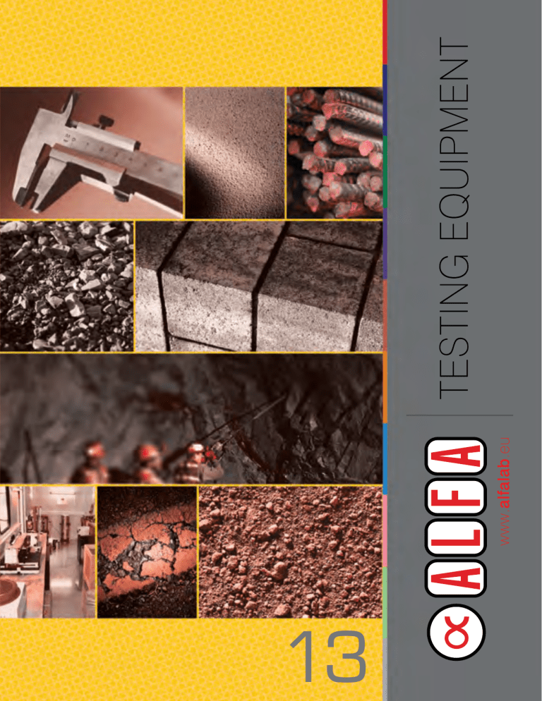 2013 Catalog - ALFA | Testing Equipment 2013 Catalog - ALFA | Testing Equipment