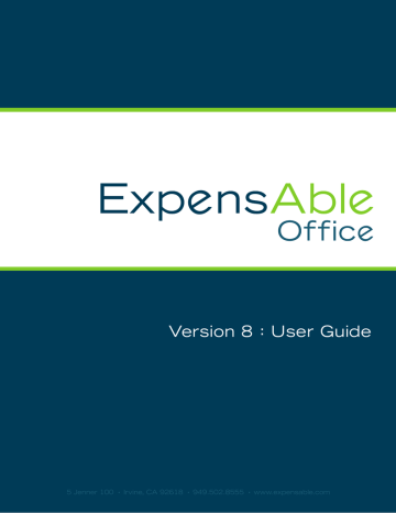 Version 8 - User Guide Version 8 - User Guide