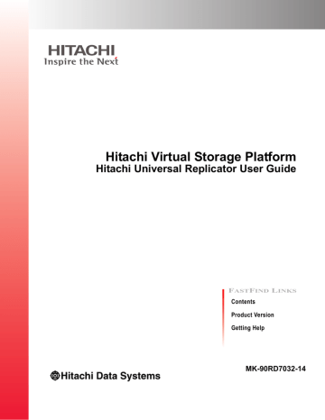 Hitachi Universal Replicator | Manualzz Hitachi Universal Replicator | Manualzz