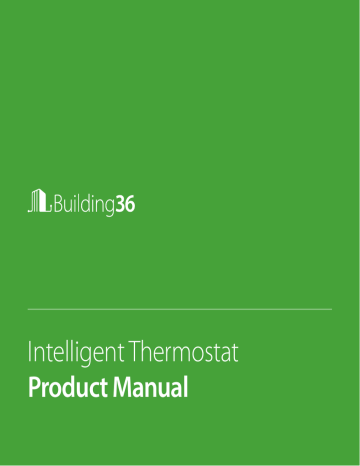 Building 36 Intelligent Thermostat Product manual | Manualzz Building 36 Intelligent Thermostat Product manual | Manualzz