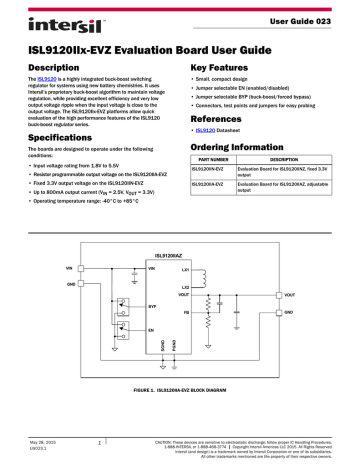 ISL9120IIx-EVZ User Guide ISL9120IIx-EVZ User Guide
