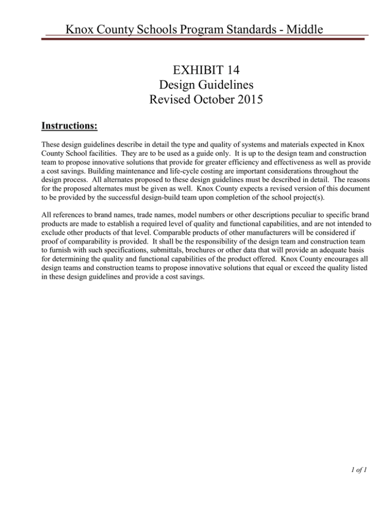 Standards - Knox County Government Standards - Knox County Government