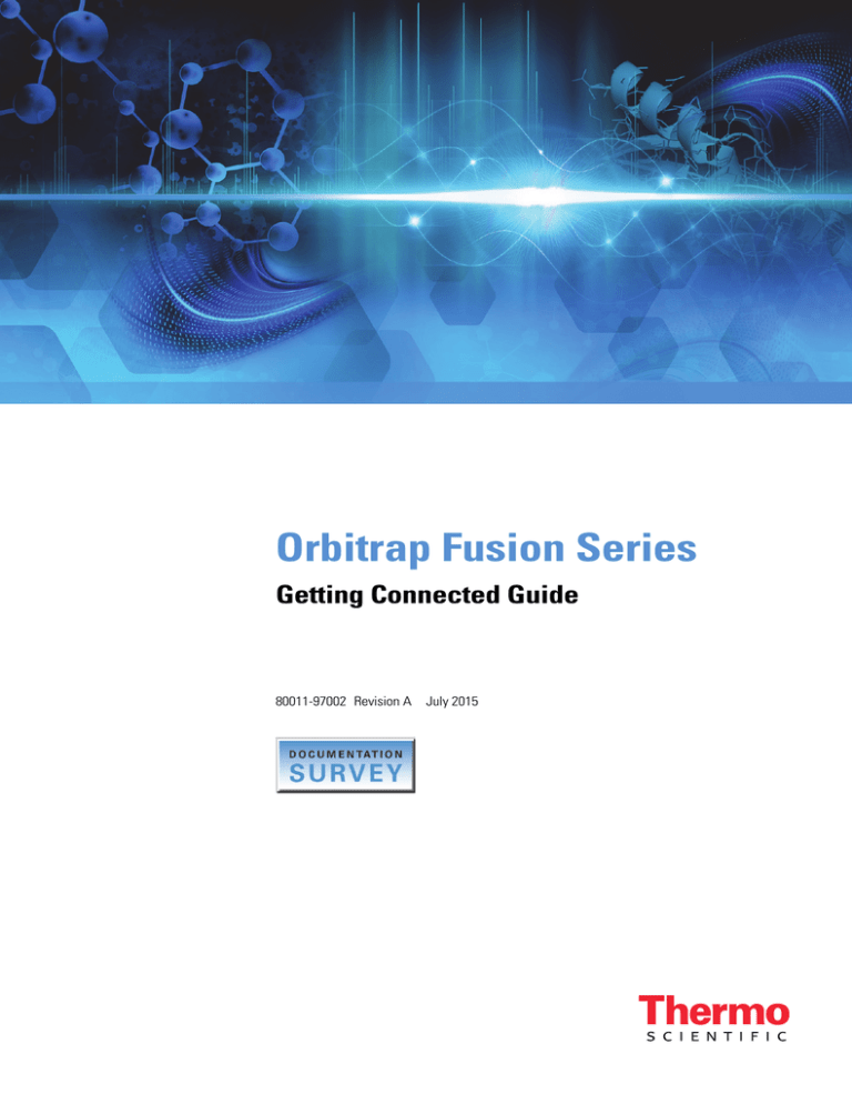 Orbitrap Fusion Series Getting Connected Guide Orbitrap Fusion Series Getting Connected Guide