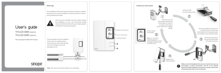 Installation guide TH1120-4000 Installation guide TH1120-4000