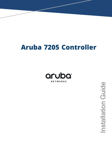 Aruba 7205 Controller Installation Guide | Manualzz Aruba 7205 Controller Installation Guide | Manualzz