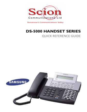 Samsung Handset DS-5000 Series Samsung Handset DS-5000 Series