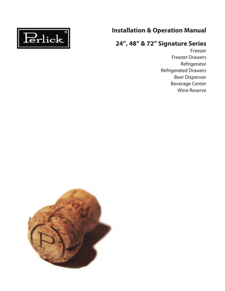 Perlick Installation Guide (1091 Kbytes) Perlick Installation Guide (1091 Kbytes)