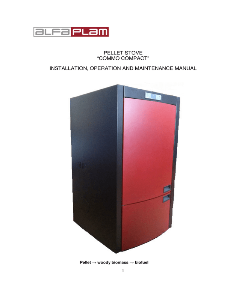 pellet stove “commo compact” pellet stove “commo compact”