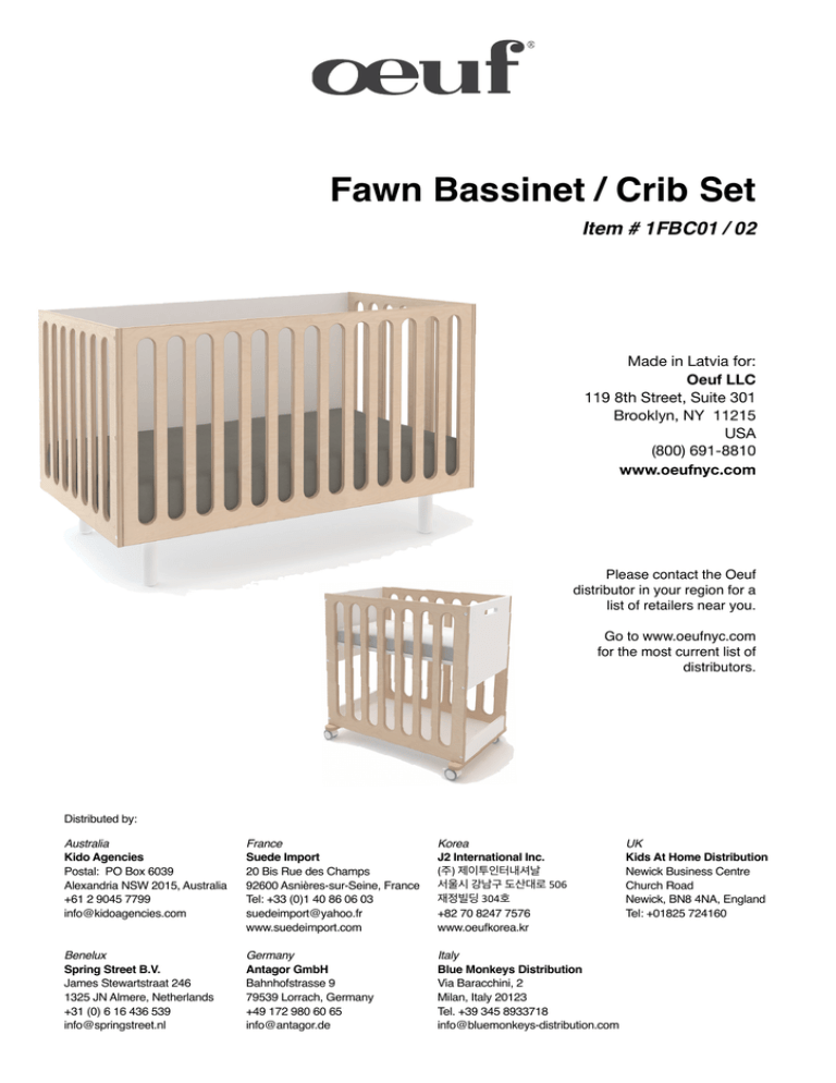 Fawn Bassinet & Crib Fawn Bassinet & Crib