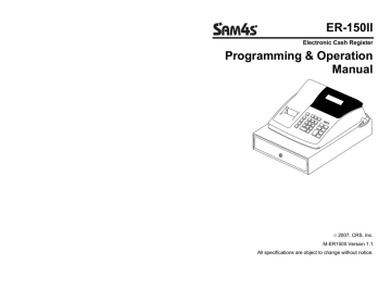 | Size: 169 kB SAM4s ER-150II Programming Operator Manual V1.1 | Size: 169 kB SAM4s ER-150II Programming Operator Manual V1.1