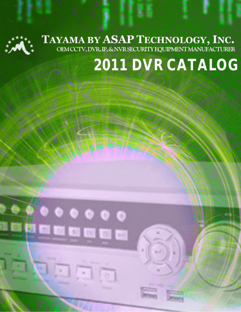 ASAP CCTV DVRCatalog ASAP CCTV DVRCatalog