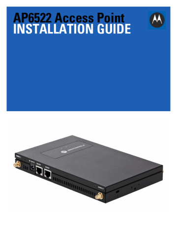 Motorola AP6522 Installation manual | Manualzz