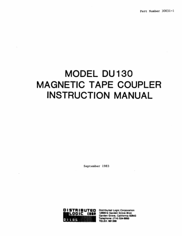 30031-1_DU130_Magnetic_Tape_Coupler_Sep83.pdf 30031-1_DU130_Magnetic_Tape_Coupler_Sep83.pdf