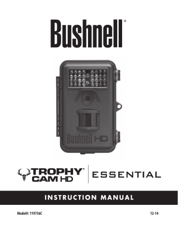 Bushnell Trophy Cam Essential 119736C Instruction manual | Manualzz