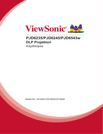 ViewSonic PJD6235-S, PJD6543w, PJD6235 User guide ViewSonic PJD6235-S, PJD6543w, PJD6235 User guide