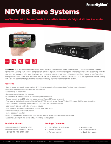 NDVR8 Bare Systems NDVR8 Bare Systems