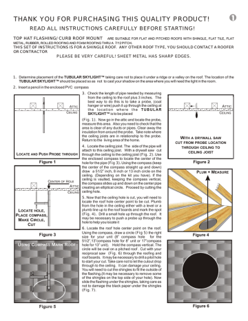 Top Hat Flashing/Curb Roof Mount Installation Manual Top Hat Flashing/Curb Roof Mount Installation Manual