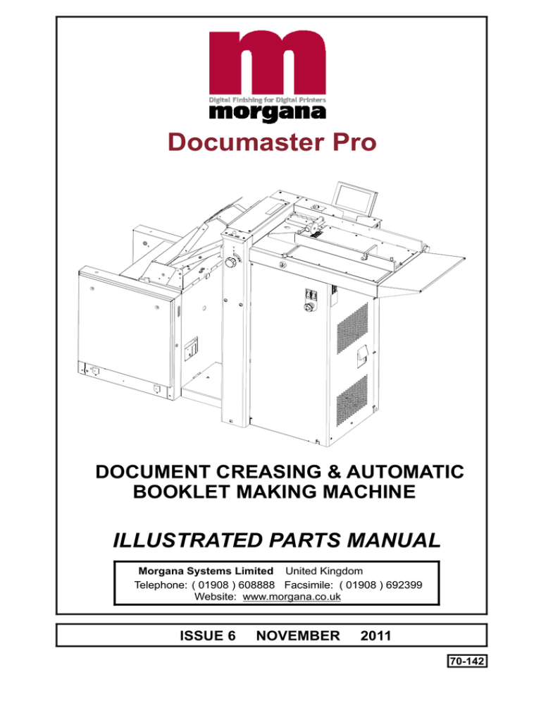 70-142_Documaster Pro Parts Manual REV.6 70-142_Documaster Pro Parts Manual REV.6