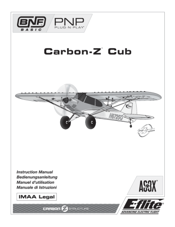E-flite EFL10450 Carbon-Z Cub 2.1m BNF Basic Owner's Manual | Manualzz