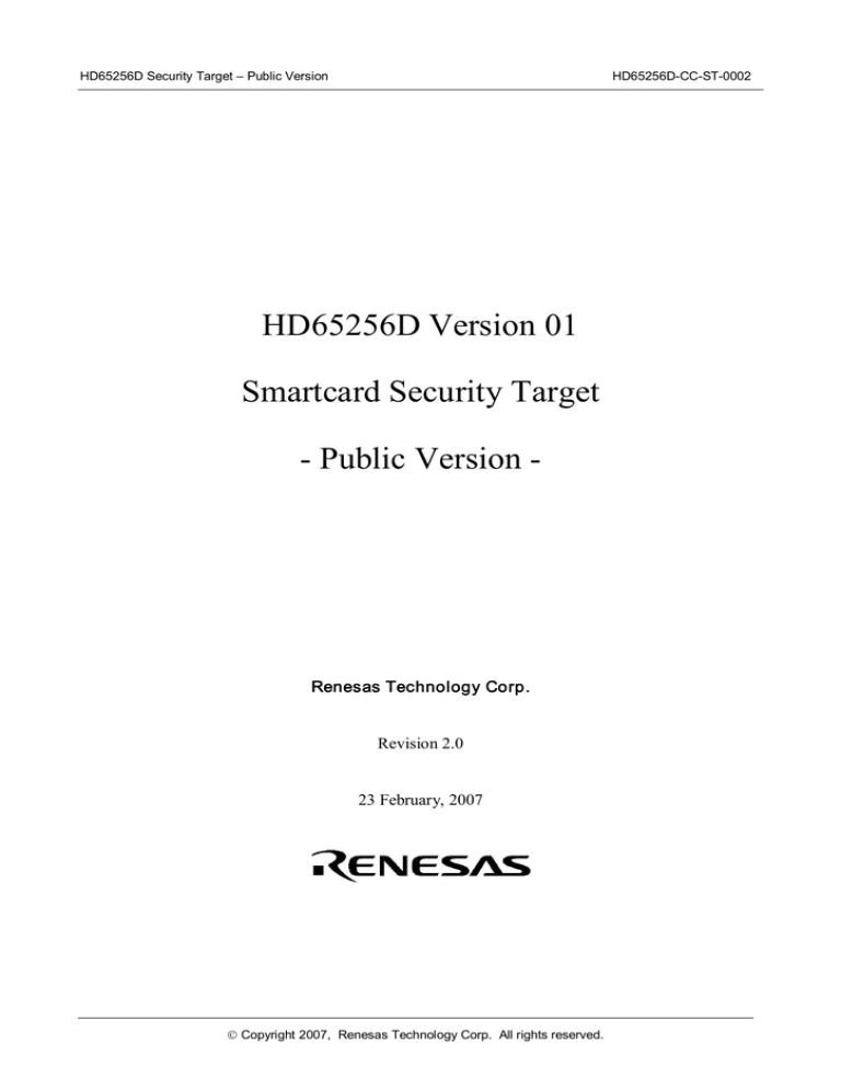 Security Target: 0350b Security Target: 0350b
