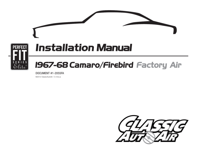CAA2055FAInstalllation CAA2055FAInstalllation