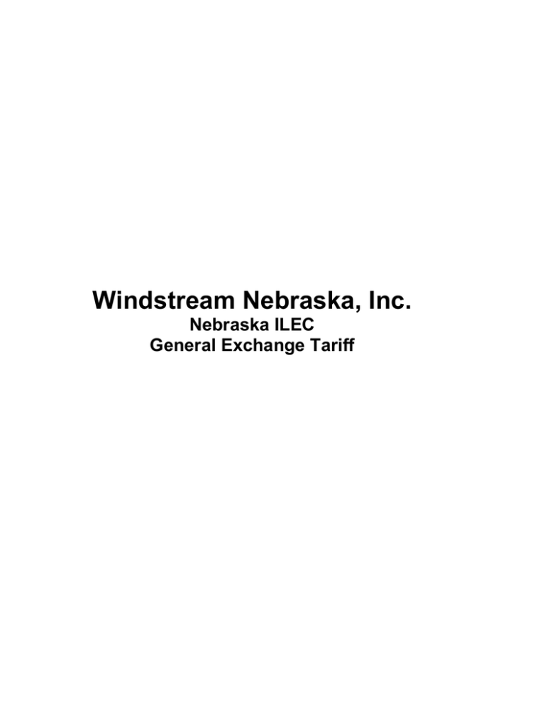 Windstream Nebraska, Inc. Windstream Nebraska, Inc.