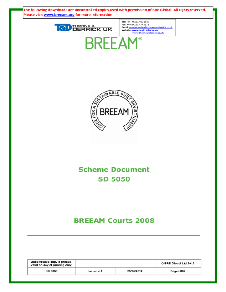 BREEAM WAT 03 Major Water Leak Detection System - BREEAM WAT3 W03 BREEAM WAT 03 Major Water Leak Detection System - BREEAM WAT3 W03
