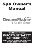 Dream Maker Spas Odyssey Owner's Manual