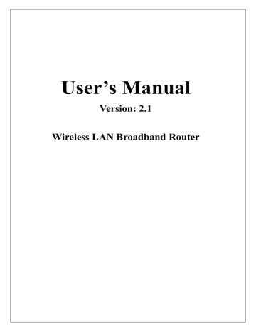 User's Guide v2.1 | Manualzz