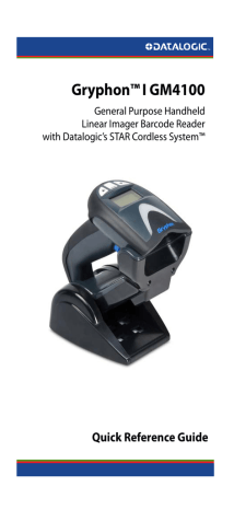 Gryphon I GM4100 Cordless Quick Manual Gryphon I GM4100 Cordless Quick Manual