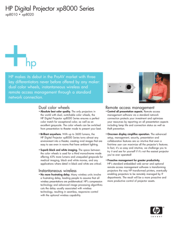 HP xp8010 Product Sheet HP xp8010 Product Sheet