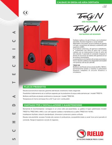 RIELLO scheda tecnica TREGI N NK RIELLO scheda tecnica TREGI N NK