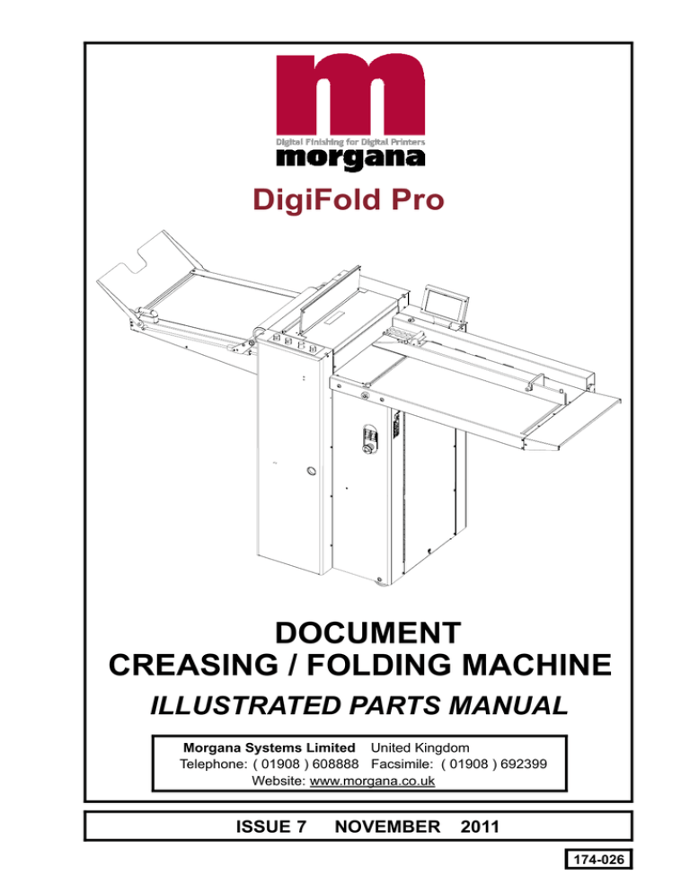174-026_Digifold Pro Parts Manual REV.7 174-026_Digifold Pro Parts Manual REV.7