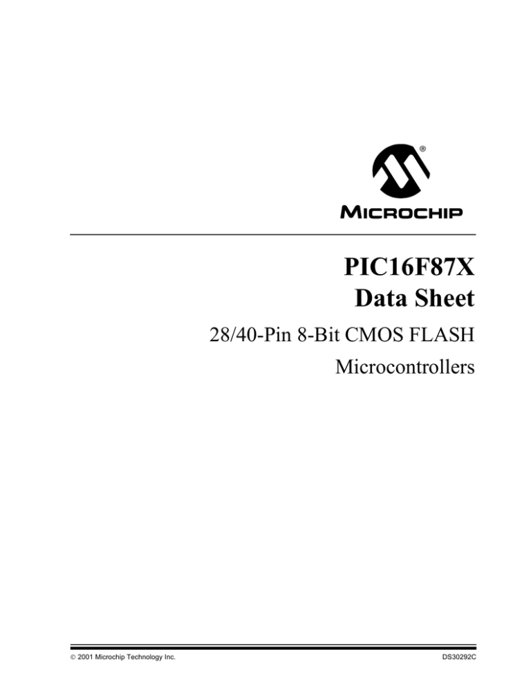 datasheet for PIC16F877 by Microchip Technology Inc. datasheet for PIC16F877 by Microchip Technology Inc.