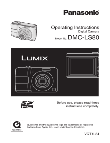 Instrukcja PDF do aparatu Panasonic dmcls80 Instrukcja PDF do aparatu Panasonic dmcls80