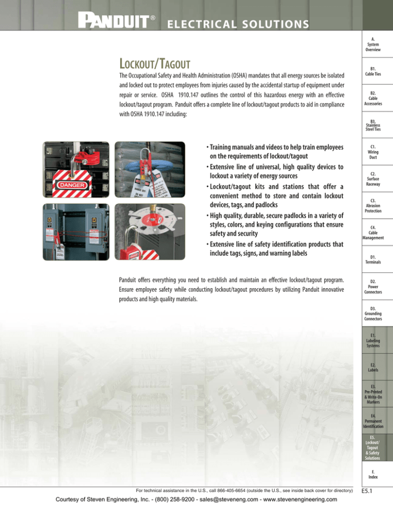 Lockout/Tagout Lockout/Tagout