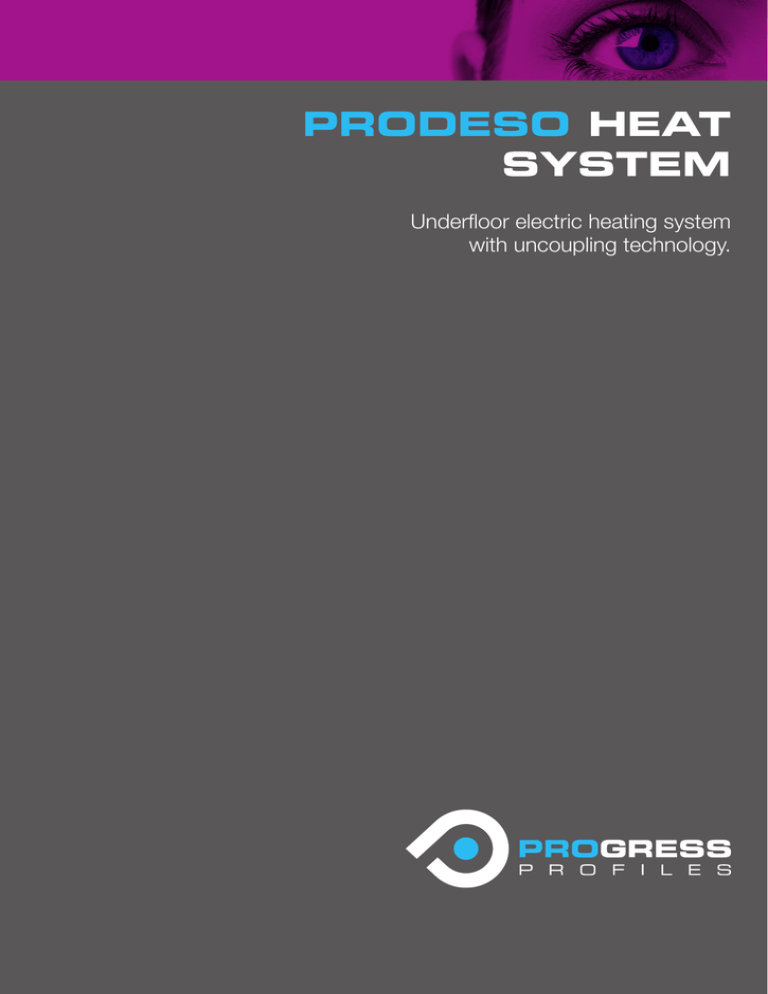 Underfloor electric heating system with uncoupling technology. Underfloor electric heating system with uncoupling technology.