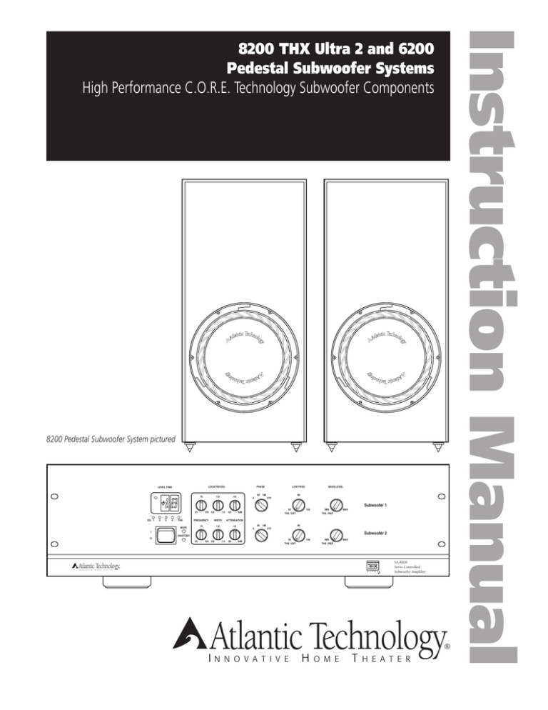 8200_6200_pedestal_subwoofer_systems_manual 8200_6200_pedestal_subwoofer_systems_manual